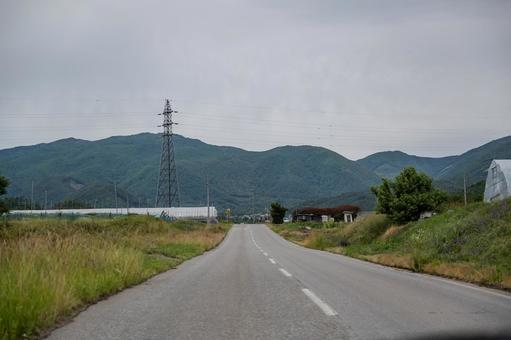 長野県ドライブ 長野県ドライブ ドライブ,車窓,山の写真素材