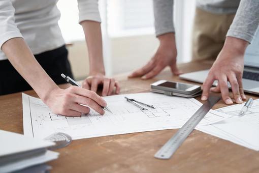 Designer having a meeting in the office, JPG Designer having a meeting in the office, designer, japanese, male, JPG