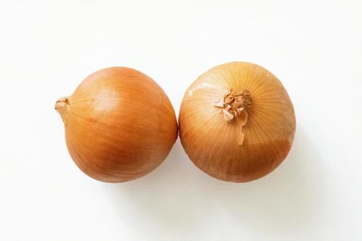 玉ねぎ2個 玉ねぎ2個の写真