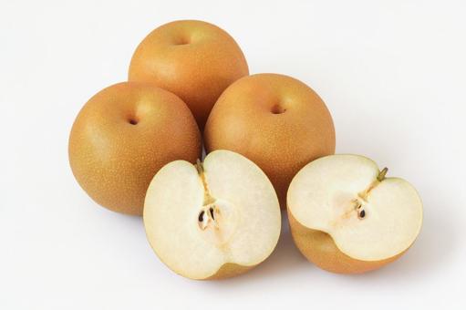 Photo, pear, white background, abundance, 