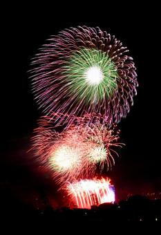 夏の花火 夏の花火の写真