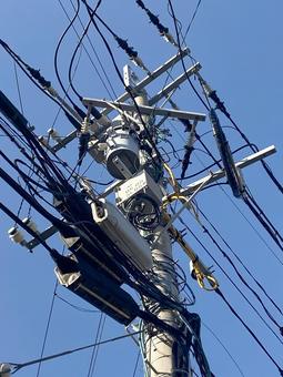 電柱電線7262 電柱電線7262 電柱,電線,電気の写真素材