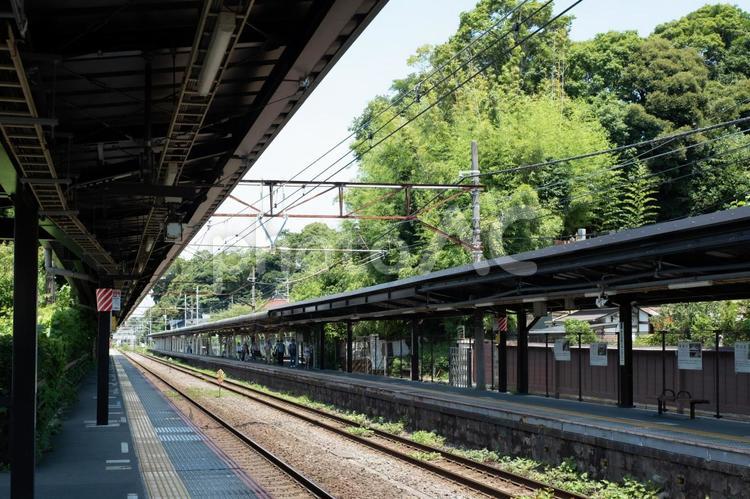 ［神奈川県鎌倉市］北鎌倉駅 鎌倉,北鎌倉駅,jr横須賀線の写真素材