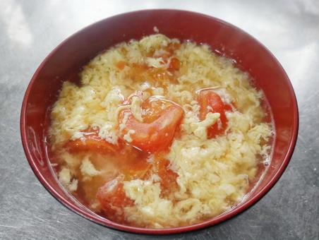 トマトと卵のスープ トマトと卵のスープ スープ,卵スープ,トマトの写真素材