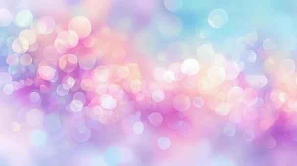 カラフルで淡いキラキラ背景素材の写真