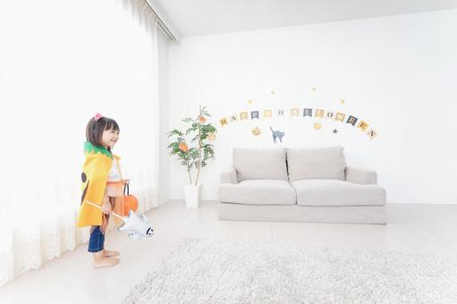 ハロウィンパーティー ハロウィンパーティー 変装,乳幼児,ママの写真素材