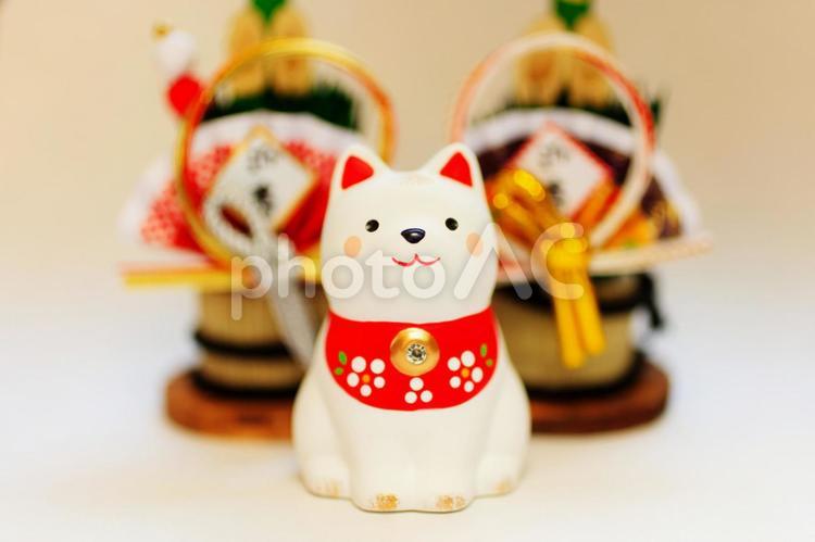 干支08-犬の小物- 犬,イヌ,戌の写真素材