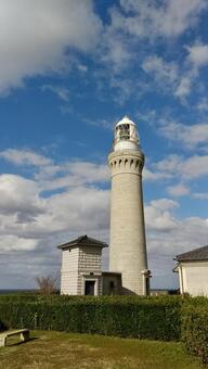 角島灯台 角島灯台,灯台,山口県の写真素材