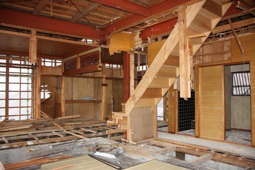解体工事NM11 解体工事NM11 解体工事,家屋解体,住宅の写真素材