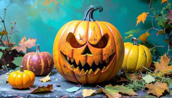 邪悪なジャックオランタン ハロウィン小物 邪悪なジャックオランタン ハロウィン小物の写真