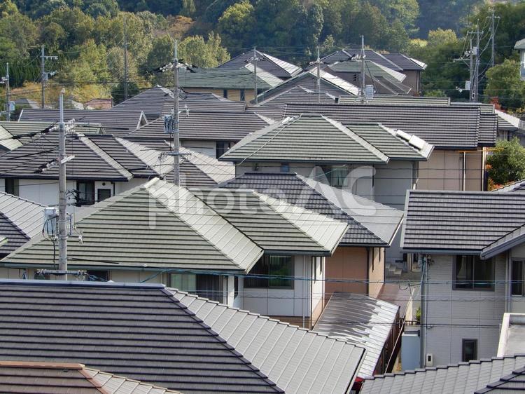 【風景写真】家並みの風景 家並み,街並み,町並みの写真素材