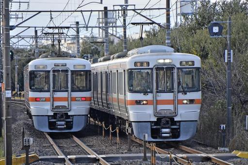 313系 東海道本線 313系 東海道本線 鉄道,電車,線路の写真素材