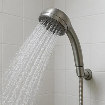 シャワーの水圧 シャワーの水圧の写真