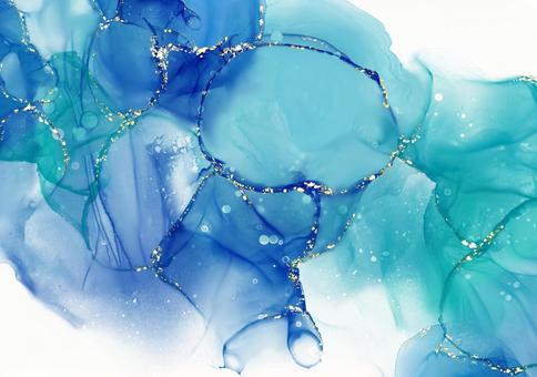 Background Texture Alcohol Ink Watercolor Art Lame Glitter Gold Powder Blue Emerald Blue Background Texture Alcohol Ink Watercolor Art Lame Glitter Gold Powder Blue Emerald Blue