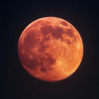 天体の神秘・皆既月食の月 天体の神秘・皆既月食の月の写真