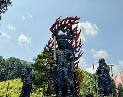 不動明王 不動明王 栃木県,鹿沼市,金剛不動尊の写真素材