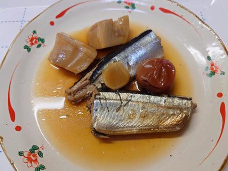 サンマの梅煮 サンマの梅煮 サンマ,さんま,秋刀魚の写真素材
