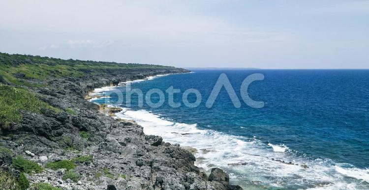 【南大東島】海軍棒プール 海軍棒プール,プール,海の写真素材