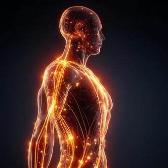生体電気のイラスト 生体電気のイラストの写真