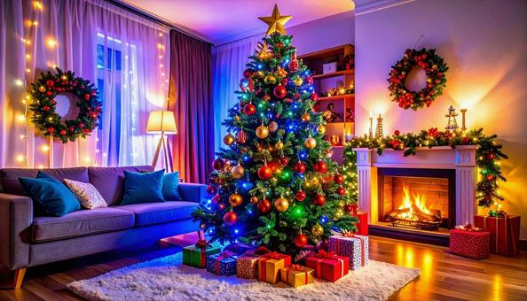 クリスマスツリー クリスマスツリーの写真