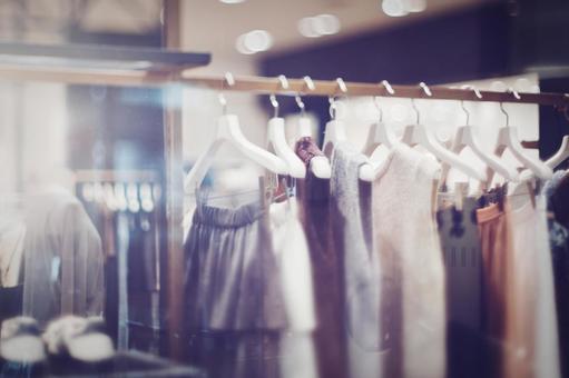 洋服店のぼかし風景 洋服店のぼかし風景の写真