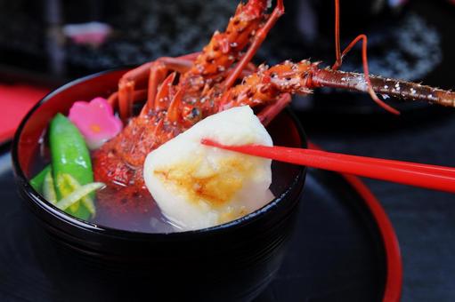 伊勢えび入り雑煮 伊勢えび入り雑煮 伊勢えび入り雑煮,伊勢海老,雑煮の写真素材