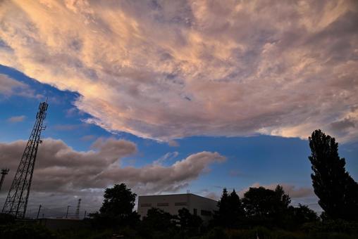 夕焼け 2025/8/23 夕焼け 2025/8/23 夕焼け,夕暮れ,夕方の写真素材