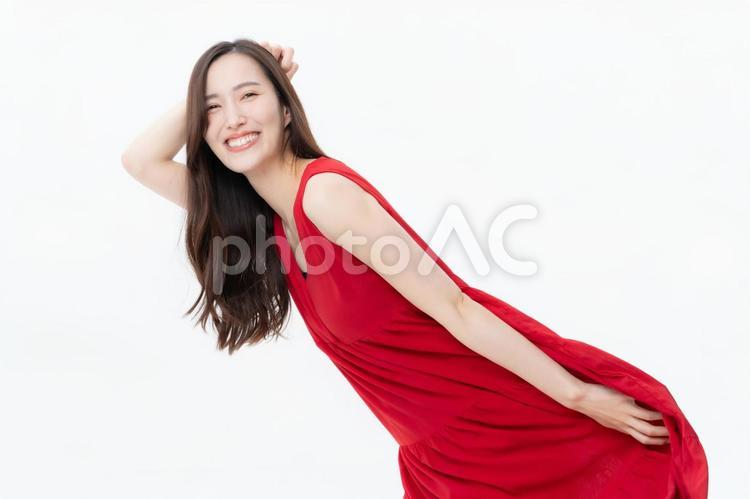 白バックの若い女性のビューティー ビューティー,女性,スキンケアの写真素材