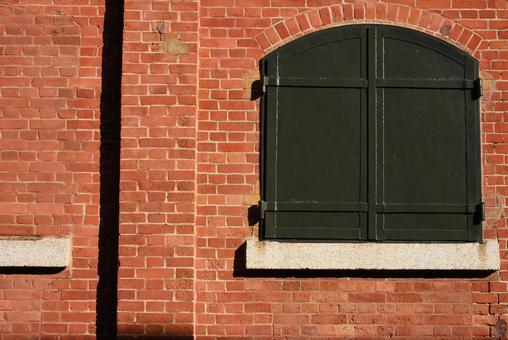 赤レンガの建物3 赤レンガ,レンガ,レンガ造りの写真素材