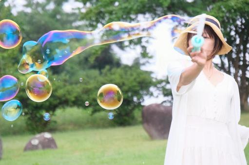 シャボン玉 シャボン玉の写真