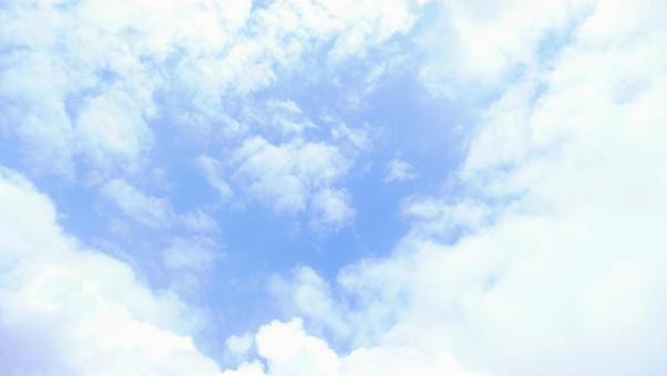 青空と雲 青空と雲の写真
