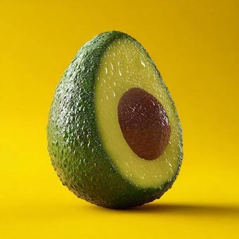 美味しそうなアボガド 美味しそうなアボガドの写真