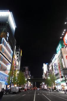 秋葉原電気街の夜景 秋葉原,日本,都会の写真素材