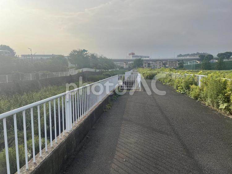 平戸永谷川　風景 平戸永谷川,風景,遊歩道の写真素材