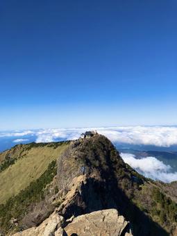 石鎚山から見る絶景 石鎚山から見る絶景の写真