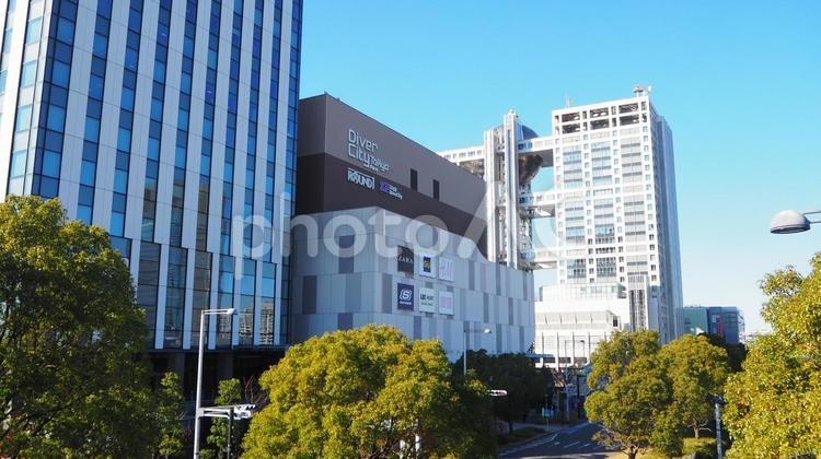 お台場の街並み（東京都） 冬,お台場,街並みの写真素材