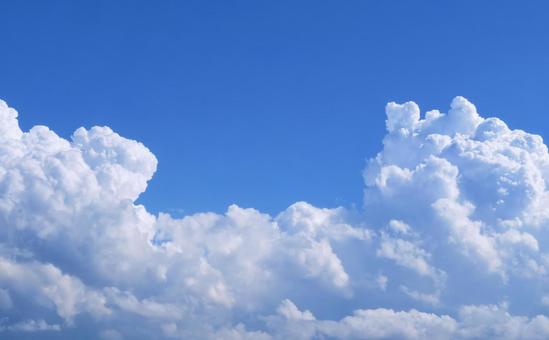 空画像・背景素材/夏の空雲・青空と入道雲 空画像・背景素材/夏の空雲・青空と入道雲 空,雲,入道雲の写真素材