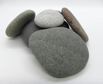 自然に石 自然に石 石,楕円,グレーの写真素材