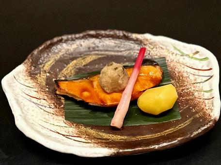 秋鮭有馬焼き 秋鮭有馬焼き,秋鮭,鮭の写真素材