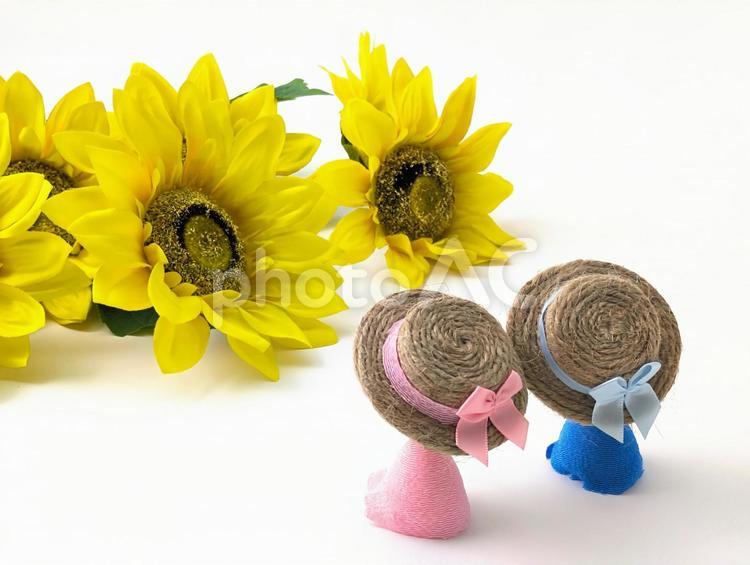 夏イメージ（夏休み）20 ひまわり,夏休み,夏の写真素材