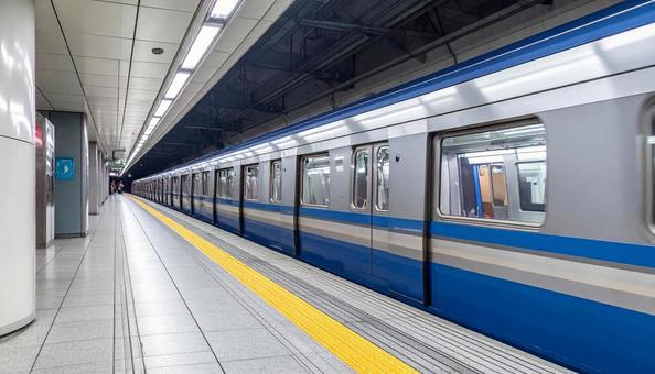 地下鉄の駅 地下鉄の駅の写真