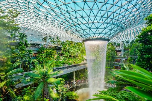 【シンガポール】ジュエル チャンギ空港 シンガポール,ジュエル,チャンギの写真素材