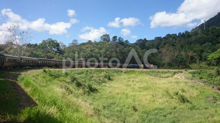 車両からの景色 鉄道,列車,レーストラックの写真素材