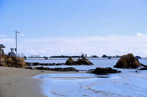 新舞子海水浴場　福ヶ浜海岸 海,瀬戸内海,島の写真素材