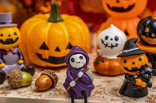 ハロウィーン|骸骨お化けと仲間たち ハロウィーン|骸骨お化けと仲間たち ハロウィン,ゴースト,骸骨の写真素材