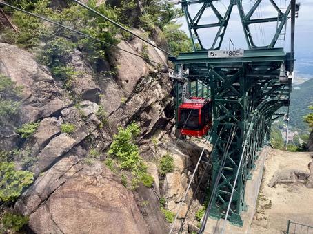 Photo, ropeway, vehicle, mountain, 