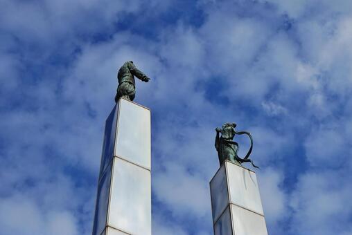 ＜千葉県＞太田山公園のきみさらずタワー 太田山公園,きみさらずタワー,展望台の写真素材