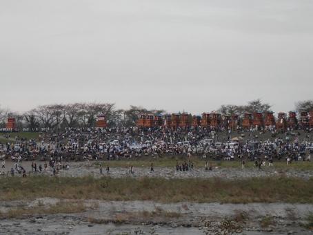 西条祭り 風景,幻想的,だんじりの写真素材