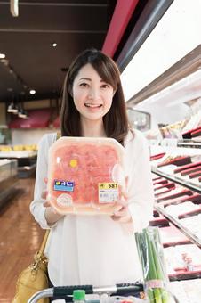 Photo, supermarket, female, people, 