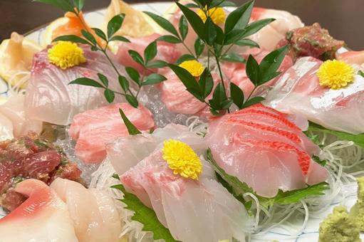 刺身の盛り合わせ 刺身の盛り合わせ 刺身,鮮魚,生の写真素材